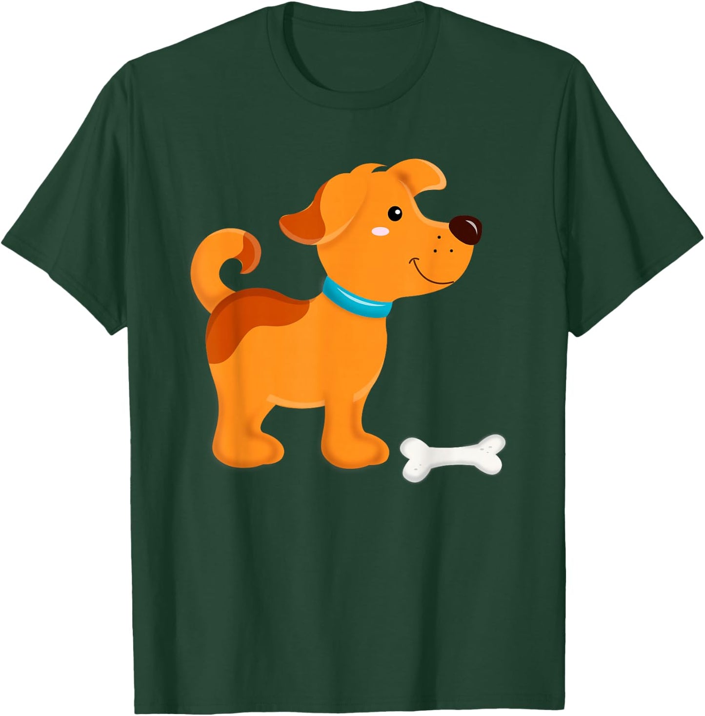 Puppy Boys Girls Dog Baby Children T-Shirt - T-Shirt | Forest