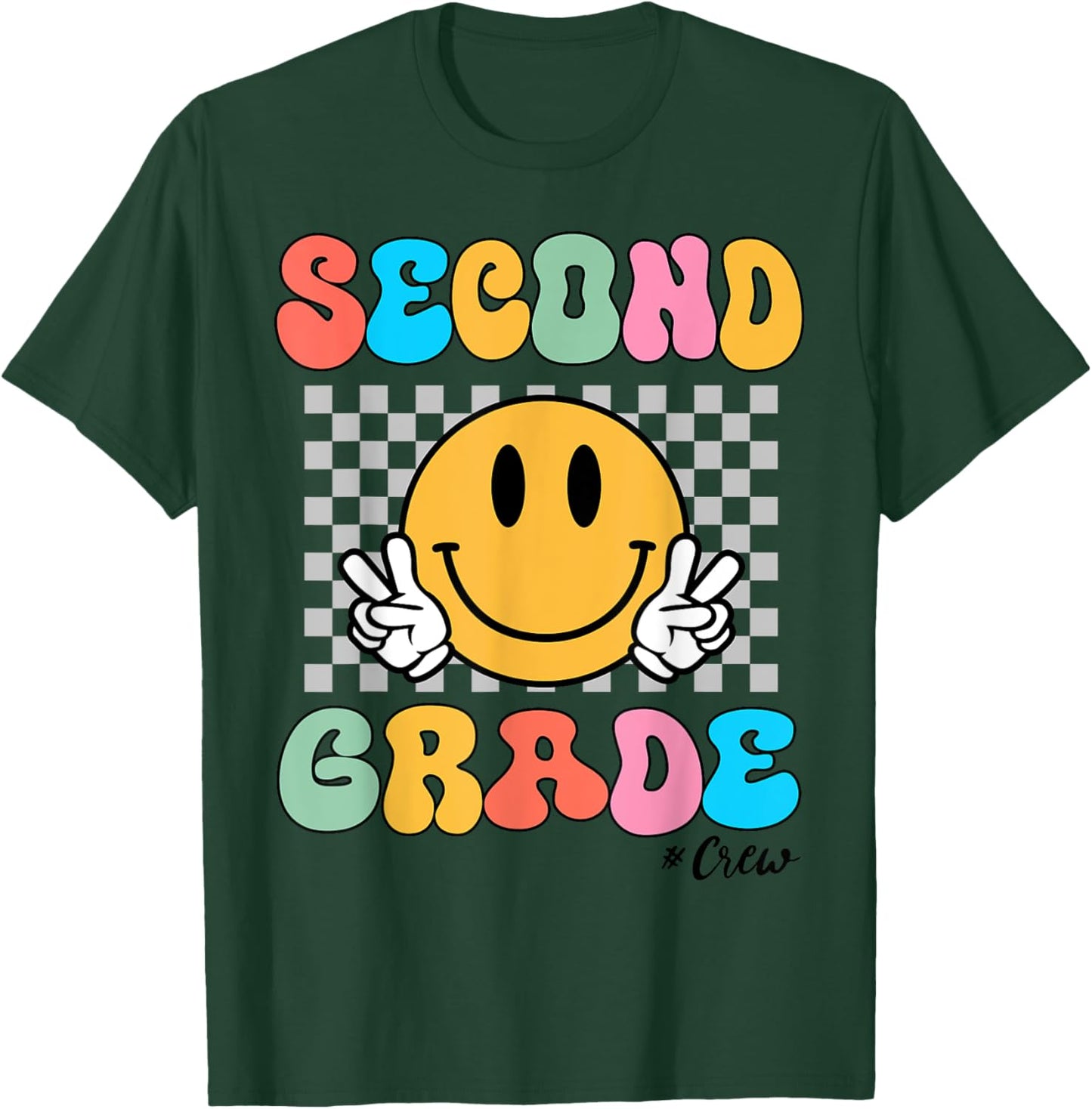 Back To School Second Grade Crew Cute Teacher Kids Teen Boy T-Shirt - T-Shirt | Forest