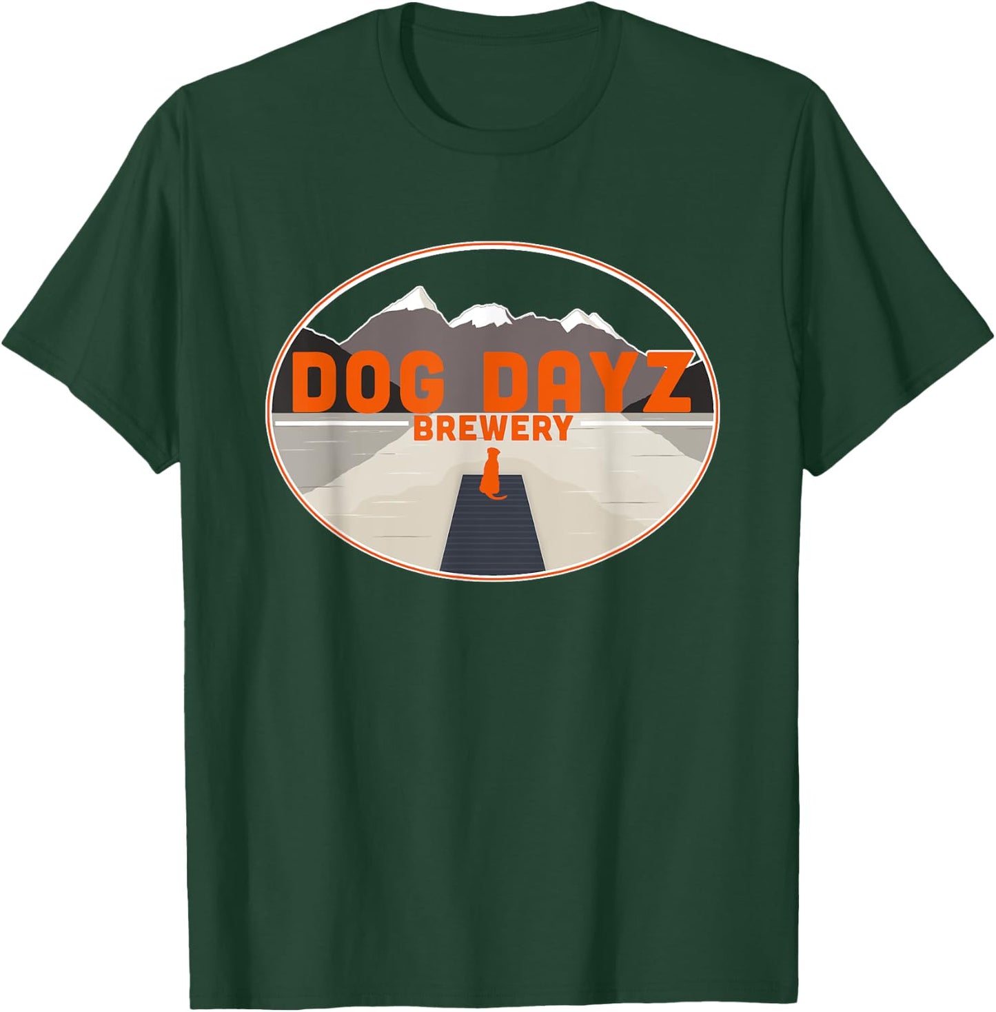 Logo Dog Dayz Brewery T-Shirt - T-Shirt | Forest