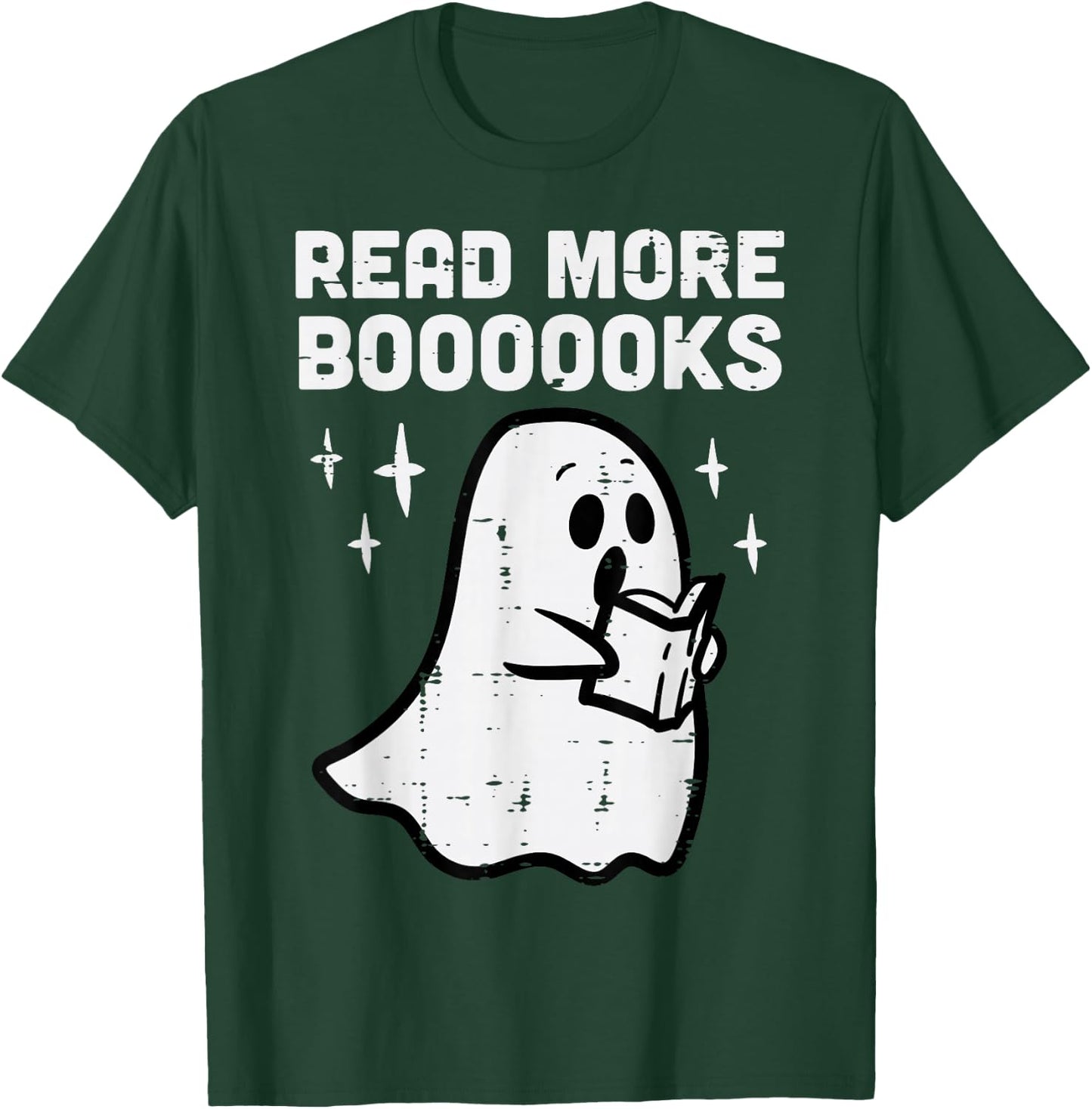 Halloween Ghost Read More Books Funny Costume Men Women Kids T-Shirt - T-Shirt | Forest