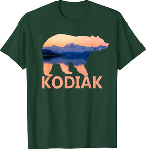 Kodiak Alaska Bear Nature Camping Outdoor Souvenir Gift T-Shirt - T-Shirt | Forest