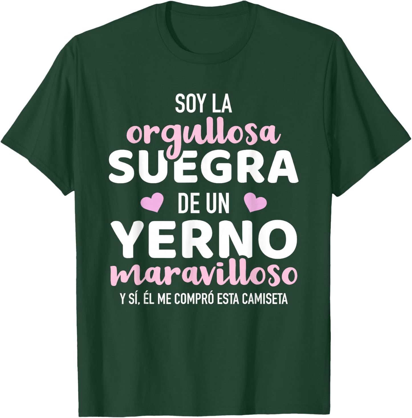 Orgullosa suegra de un yerno maravilloso T-Shirt - T-Shirt | Forest