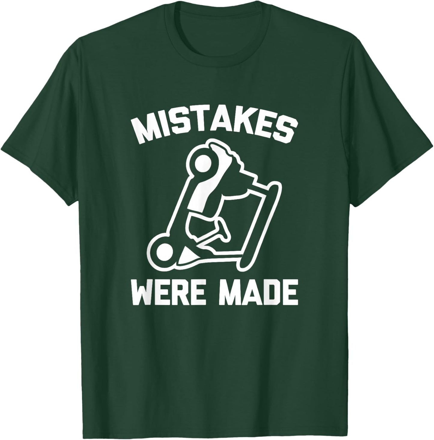 Golf Shirt: Mistakes Were Made (Golf Cart) Funny Golfing T-Shirt - T-Shirt | Forest
