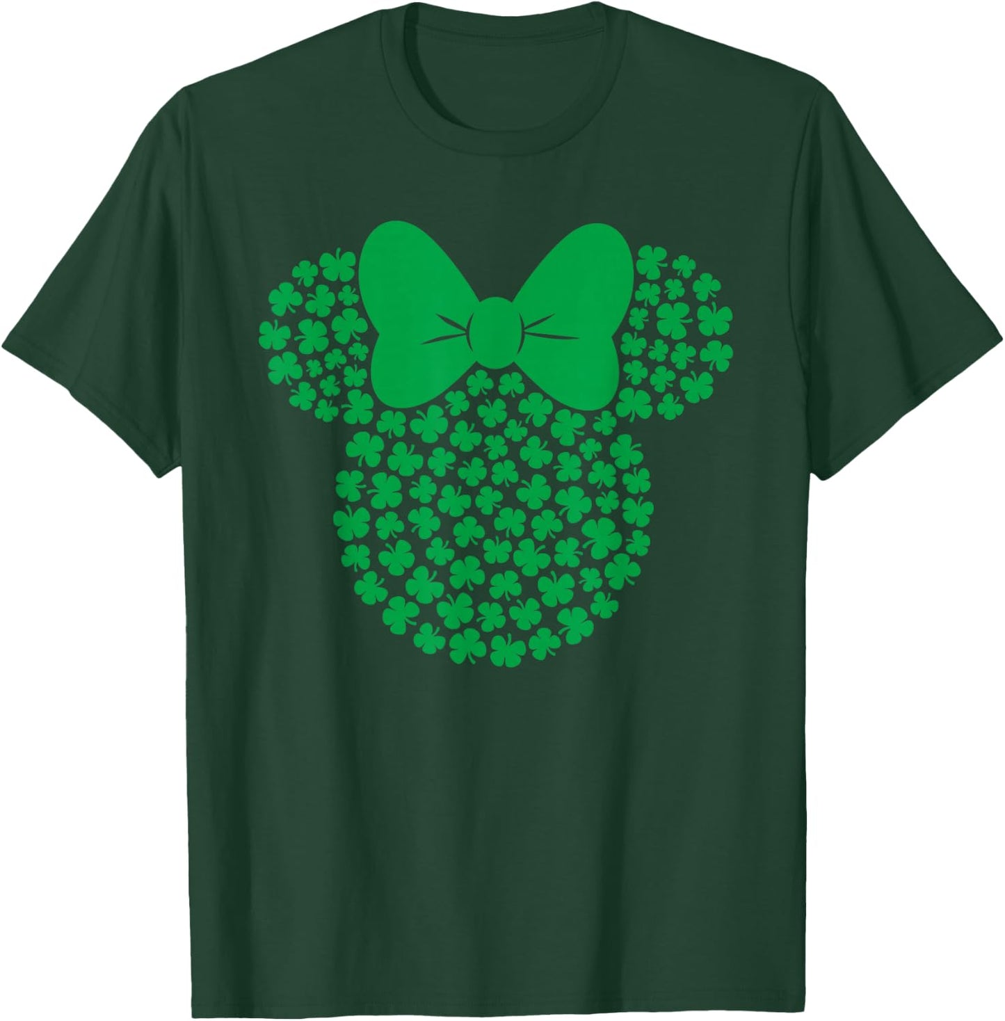 Disney Minnie Mouse Green 4-Leaf Clovers St. Patrick's Day T-Shirt - T-Shirt | Forest