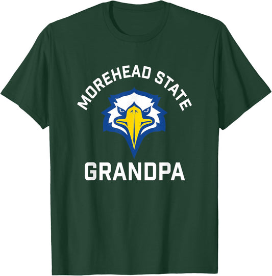 Morehead State University Eagles Arched Grandpa T-Shirt - T-Shirt | Forest