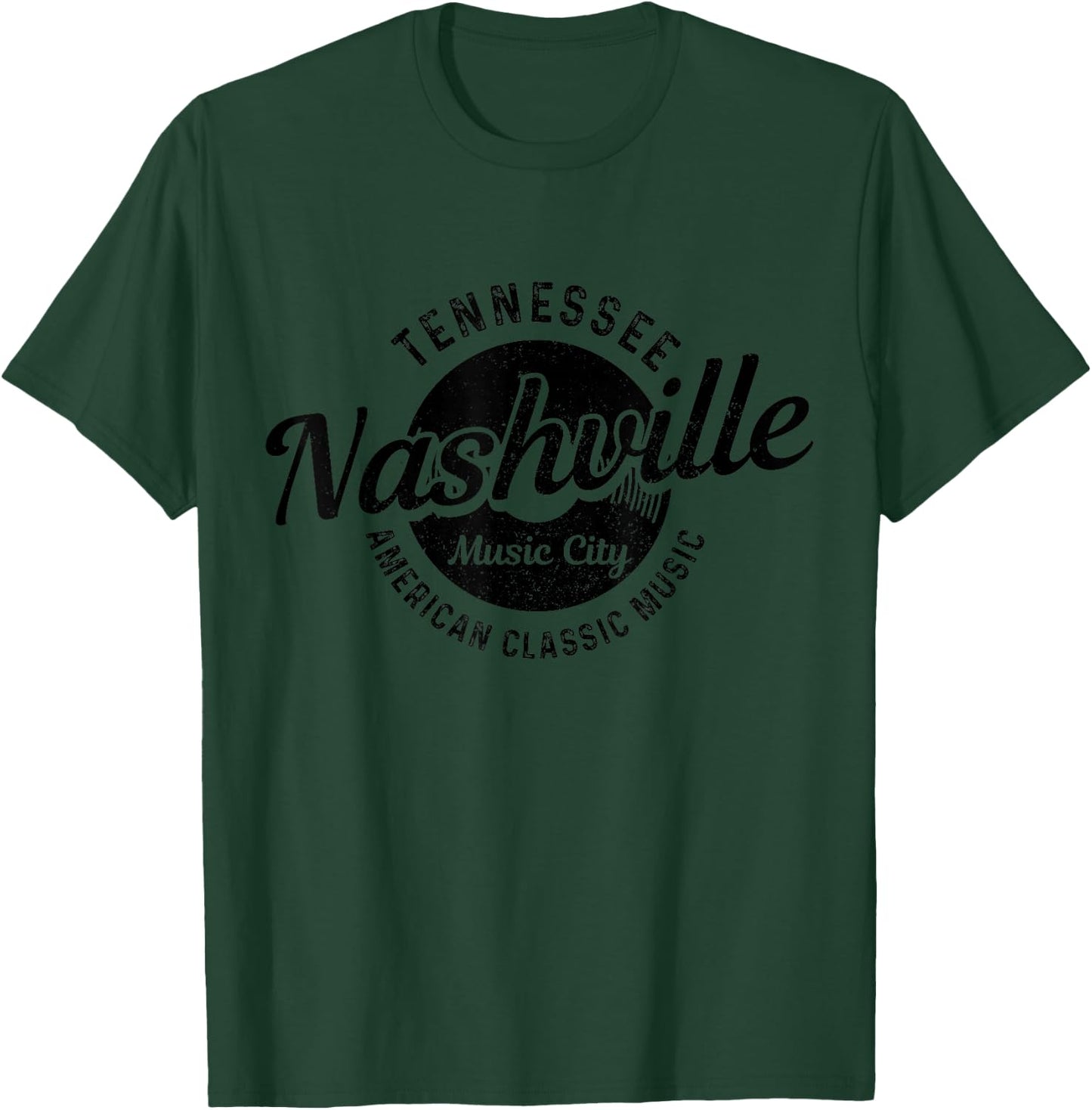Nashville Tennessee USA Country Music Music City Souvenir T-Shirt - T-Shirt | Forest