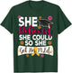 M.Ed. Graduation She Believed She Could Master of Education T-Shirt - T-Shirt | Forest