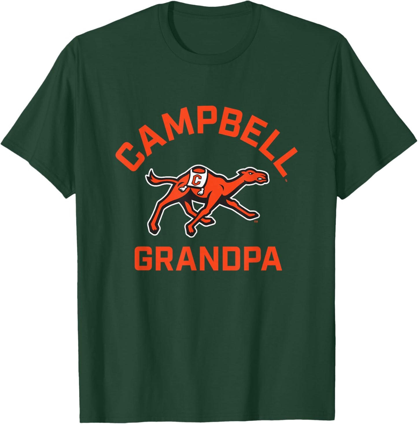 Campbell University Fighting Camels Arched Grandpa T-Shirt - T-Shirt | Forest