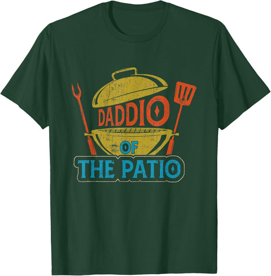 Daddio Of The Patio Vintage BBQ Grill Barbecue Father's Day T-Shirt - T-Shirt | Forest