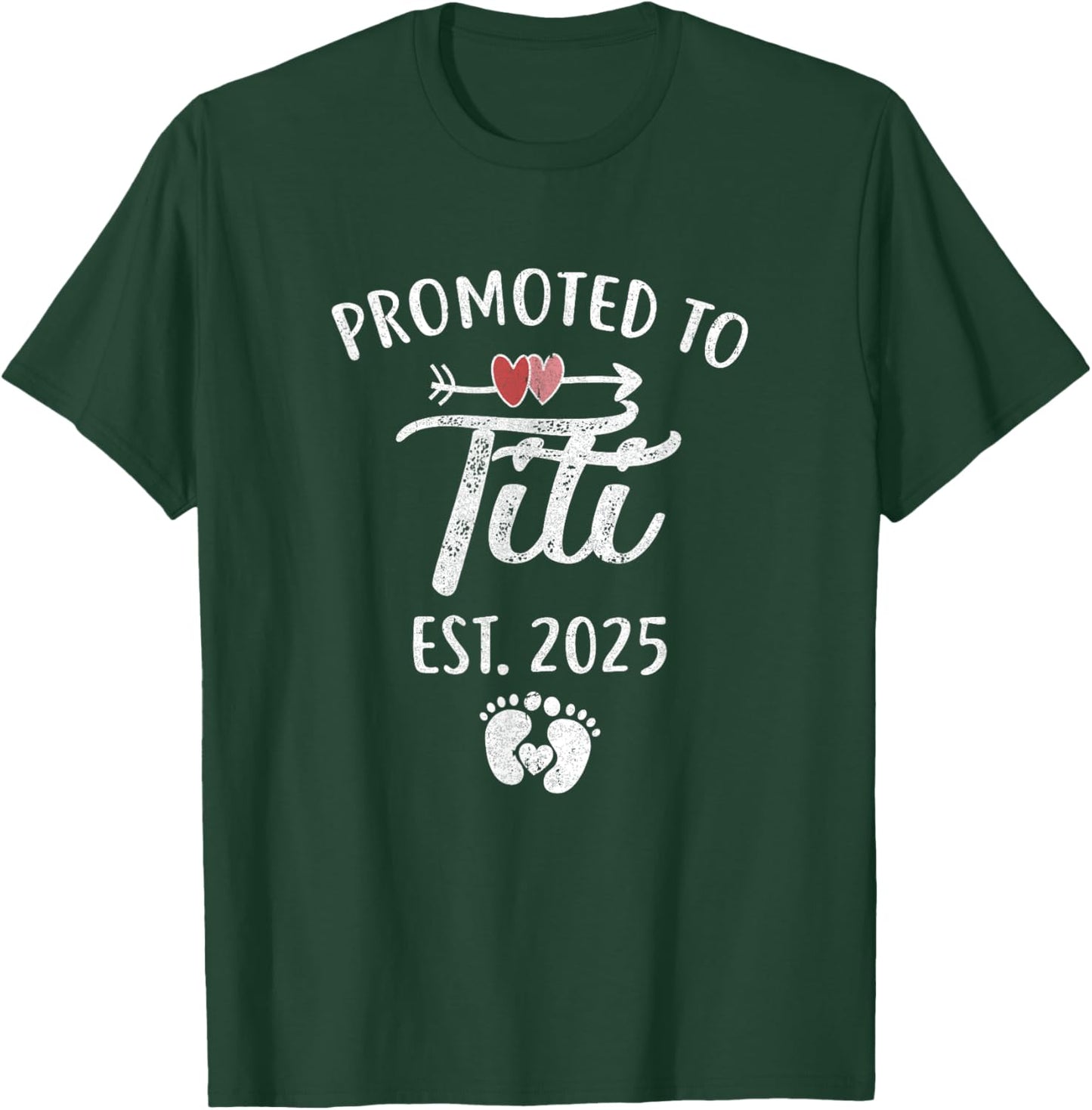 Promoted To Titi Est 2025 Funny First Time Mothers Day T-Shirt - T-Shirt | Forest