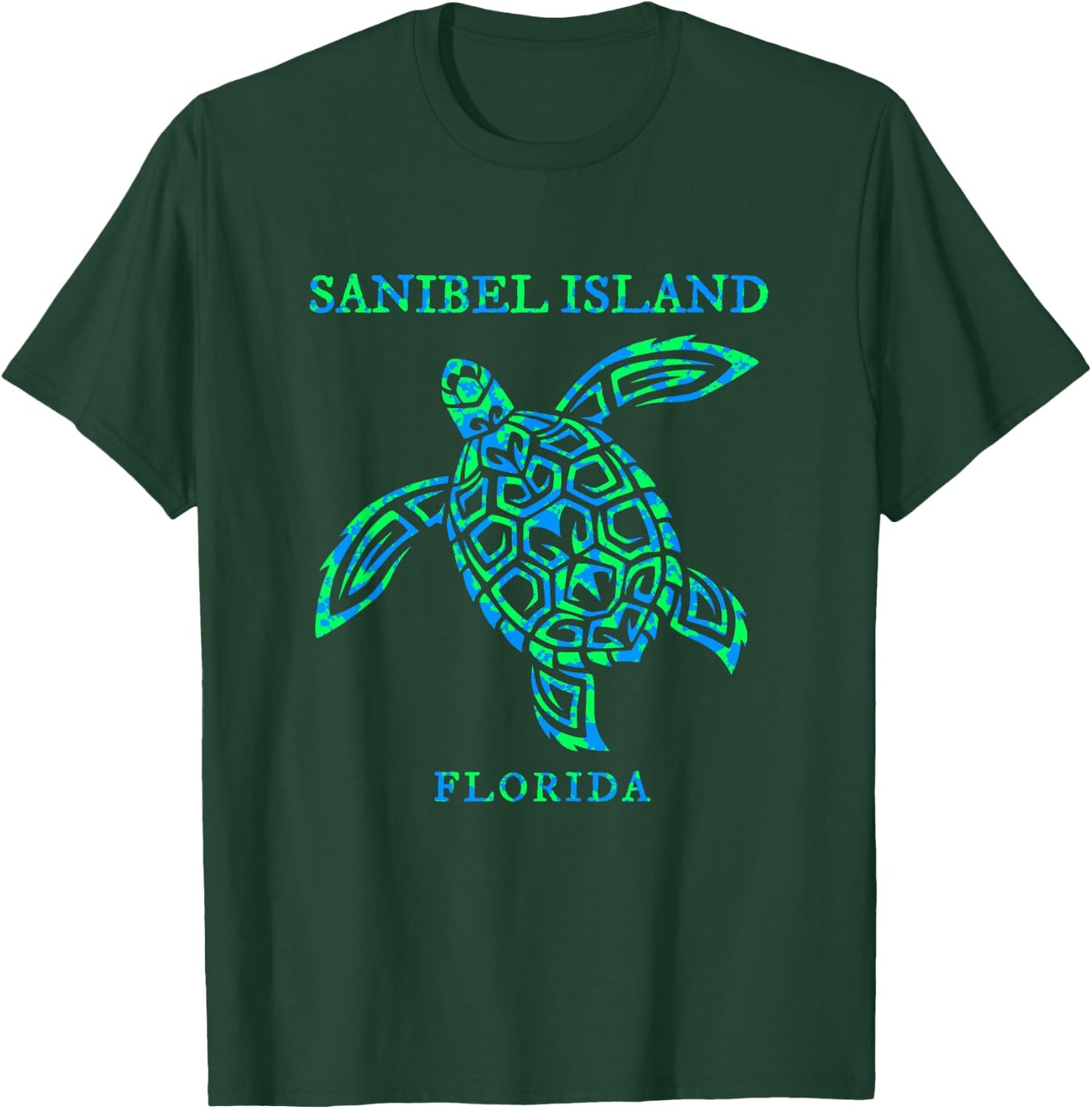 Sanibel Island Florida Sea Turtle Souvenir Boys Girls T-Shirt - T-Shirt | Forest