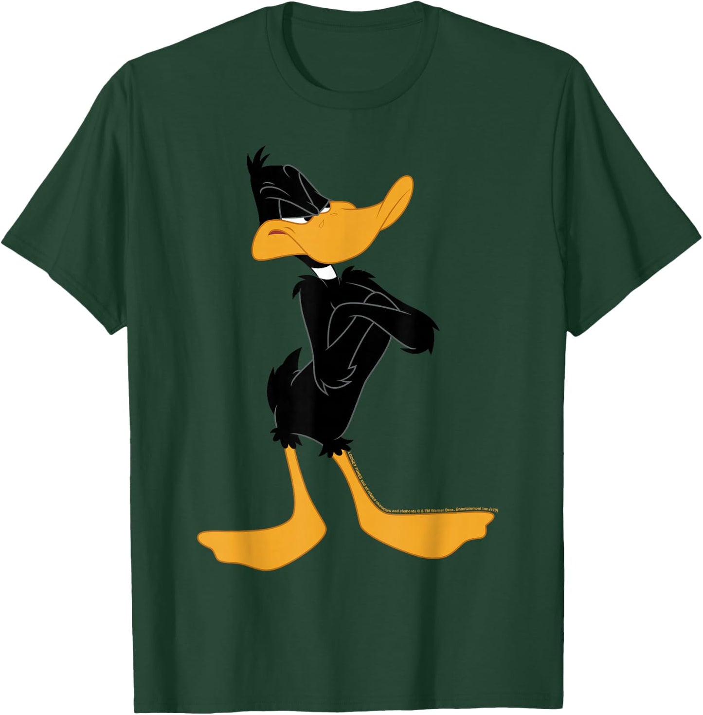Looney Tunes Daffy Duck Crossed Arms Portrait Small T-Shirt - T-Shirt | Forest