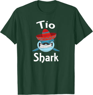 Funny Spanish Tio Shark Gifts For Uncle T-Shirt - T-Shirt | Forest