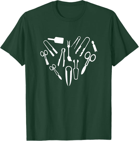 Funny Glassblowing Tools Heart Gift T-Shirt - T-Shirt | Forest