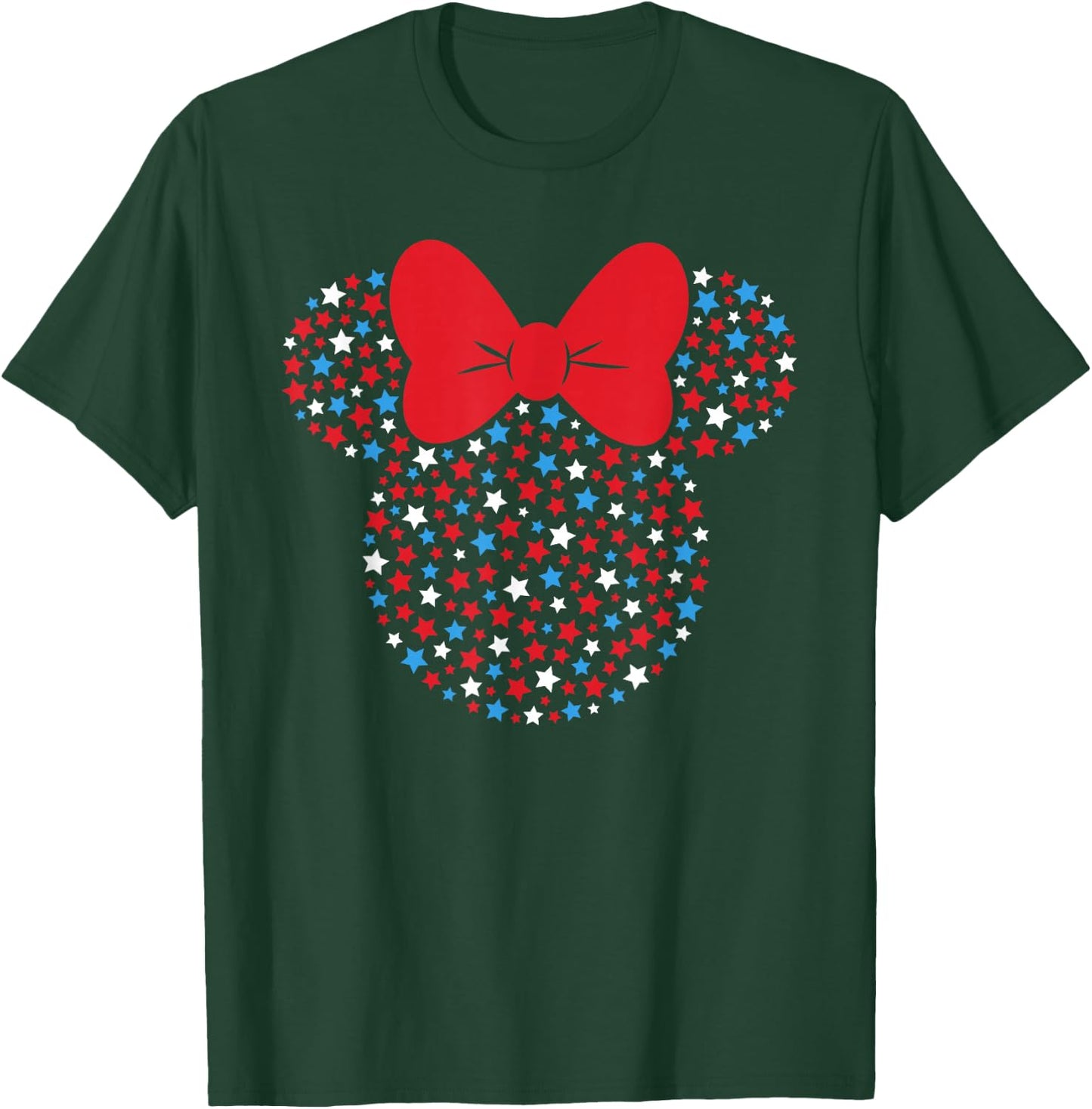 Disney Minnie Mouse Red White Blue Stars 4th of July T-Shirt - T-Shirt | Forest