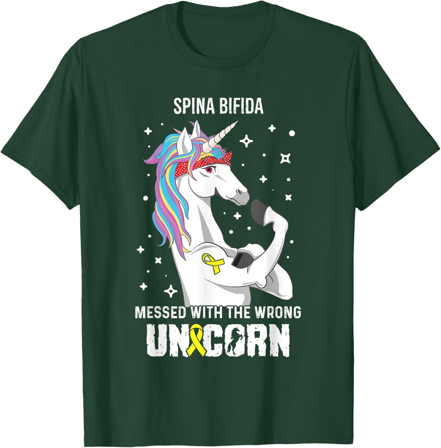 Wrong Unicorn- Spina Bifida Awareness Item T-Shirt - T-Shirt | Forest