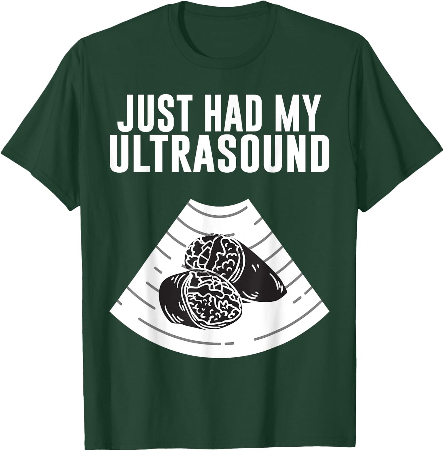 Fat Belly Costume Mexican Food Burrito Had My Ultrasound T-Shirt - T-Shirt | Forest