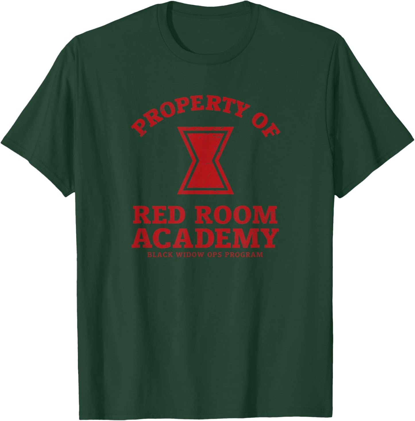Marvel Black Widow Property of Red Room Academy T-Shirt - T-Shirt | Forest