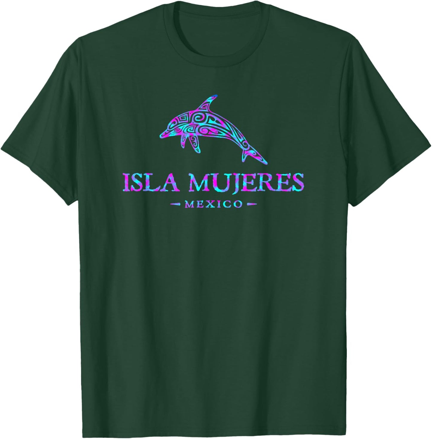 Isla Mujeres Mexico Dolphin Colourful Boys Girls Toddler T-Shirt - T-Shirt | Forest