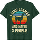 I like Llamas and maybe 3 people funny vintage theme Bird T-Shirt - T-Shirt | Forest