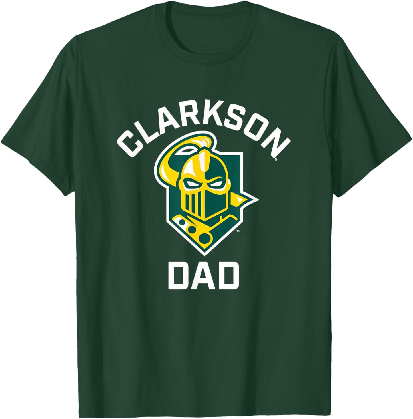 Clarkson University Golden Knights Arched Dad T-Shirt - T-Shirt | Forest