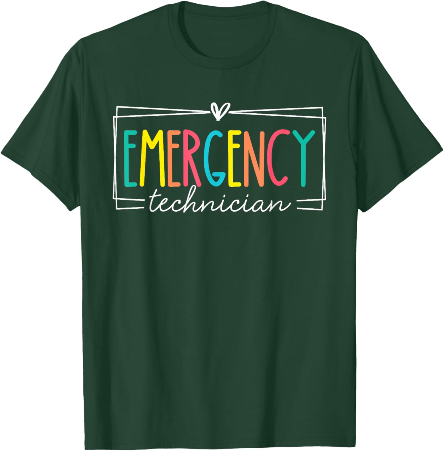 Emergency Technician ER Emergency Department Room ER Tech T-Shirt - T-Shirt | Forest