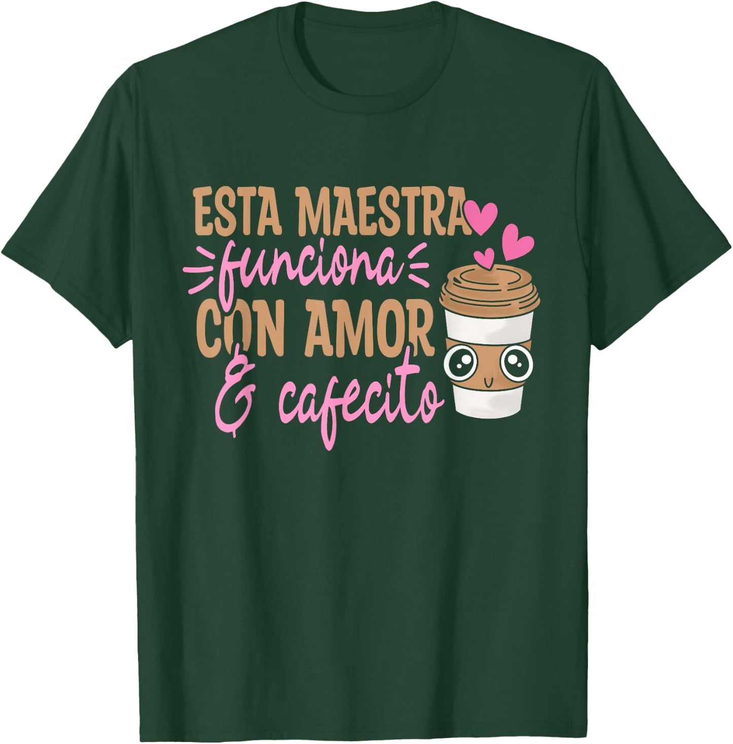 Maestras Espanol Spanish Teacher Hispanic Teacher Bilingue T-Shirt - T-Shirt | Forest