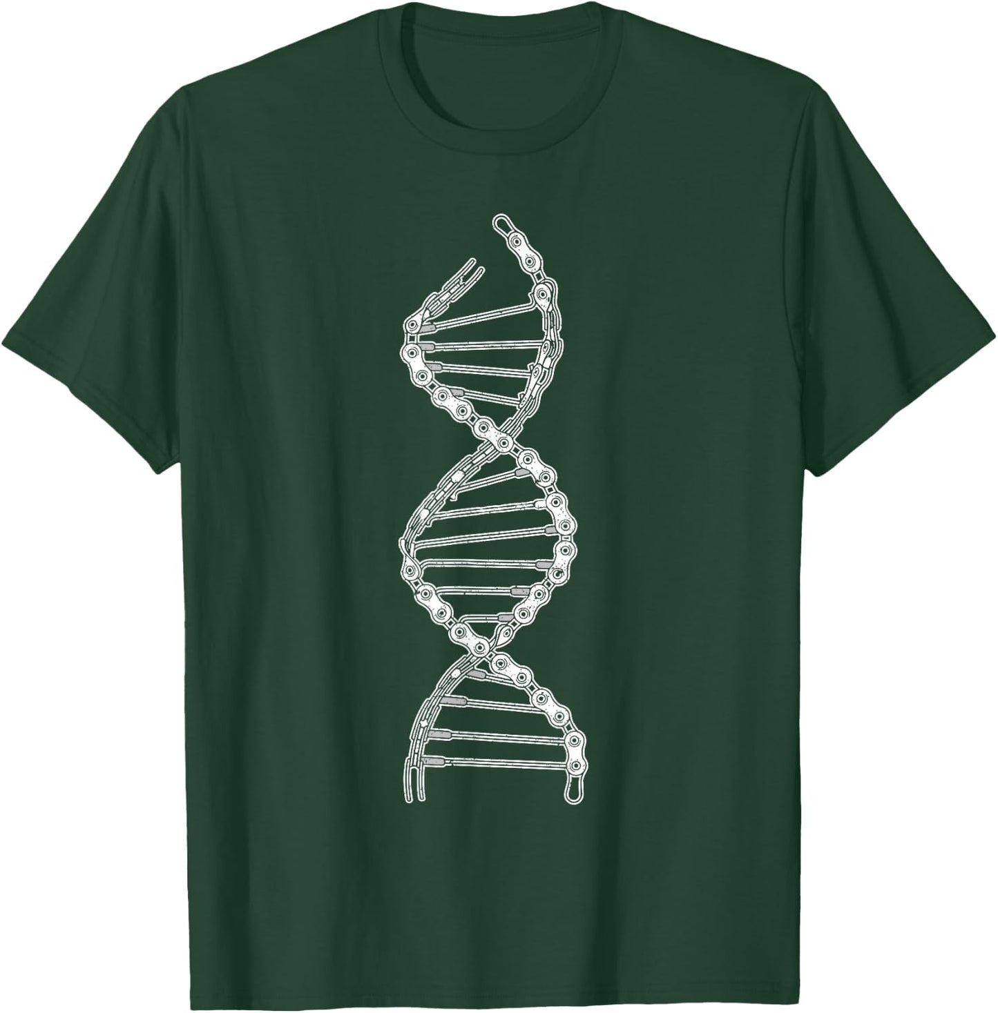 Cycling DNA Bicycle Chain Funny Mountain Bike Lovers Biker , Small, Black T-Shirt - T-Shirt | Forest