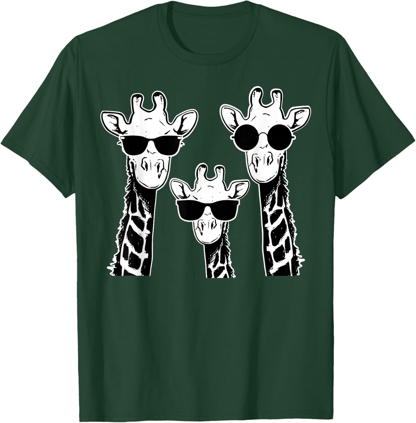 Giraffes family with sunglasses - Giraffe T-Shirt - T-Shirt | Forest