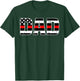 Firefighter Dad Shirt Thin Line In Red Daddy Father Shirt T-Shirt - T-Shirt | Forest