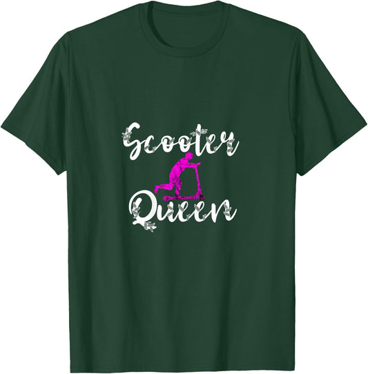 Scooter Queen Electric Scooter Queen Scooter Driver T-Shirt - T-Shirt | Forest