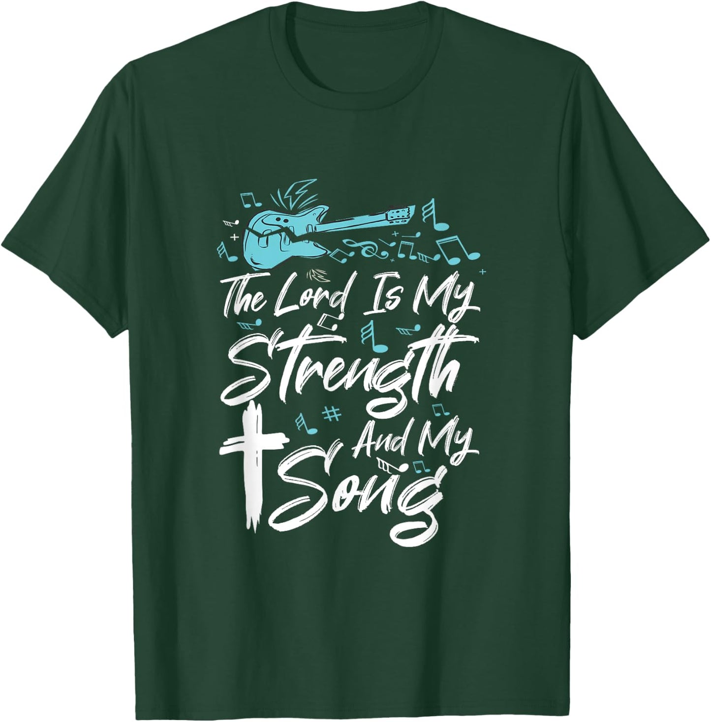 Christian Music Guitar Church Band Love God T-Shirt - T-Shirt | Forest