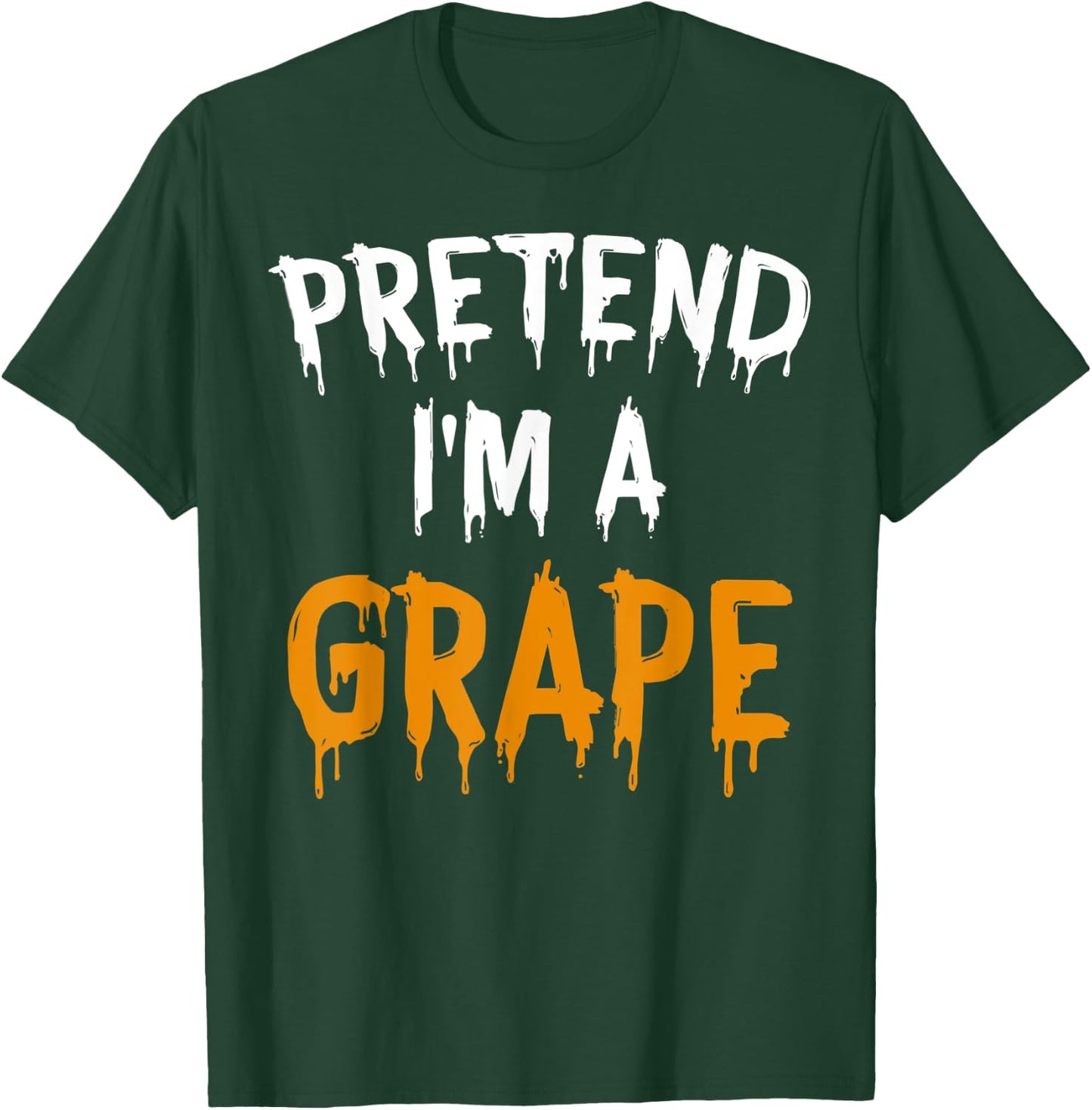 Funny Lazy Halloween Costume Shirt Pretend I'm a Grape T-Shirt - T-Shirt | Forest