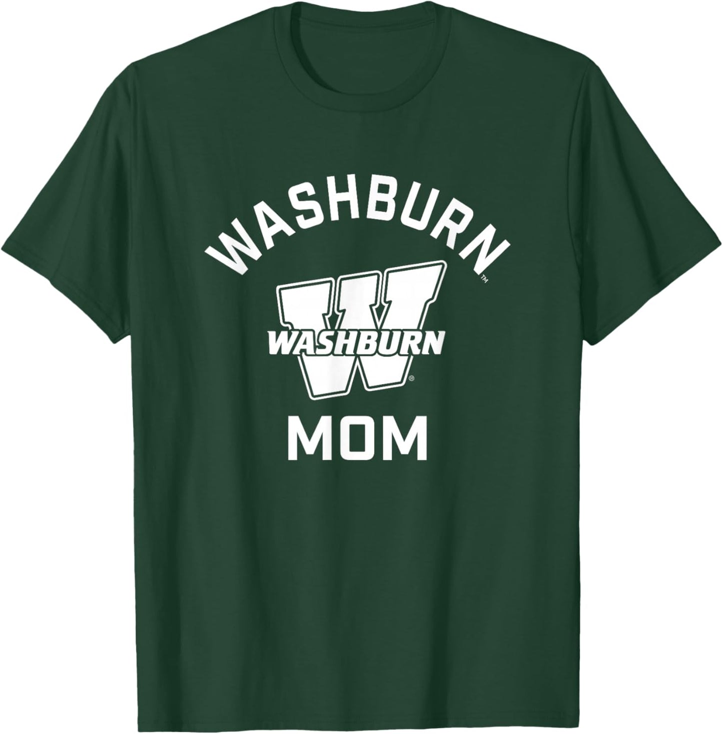 Washburn University Ichabods Arched Mom T-Shirt - T-Shirt | Forest