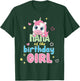 Nana Of Cute Unicorn Birthday Girl Party Matching Family T-Shirt - T-Shirt | Forest