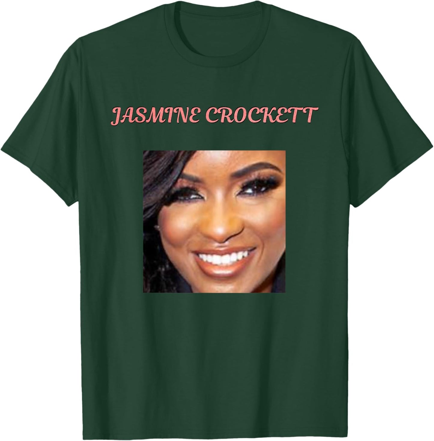 Face of Jasmine Crockett T-Shirt - T-Shirt | Forest
