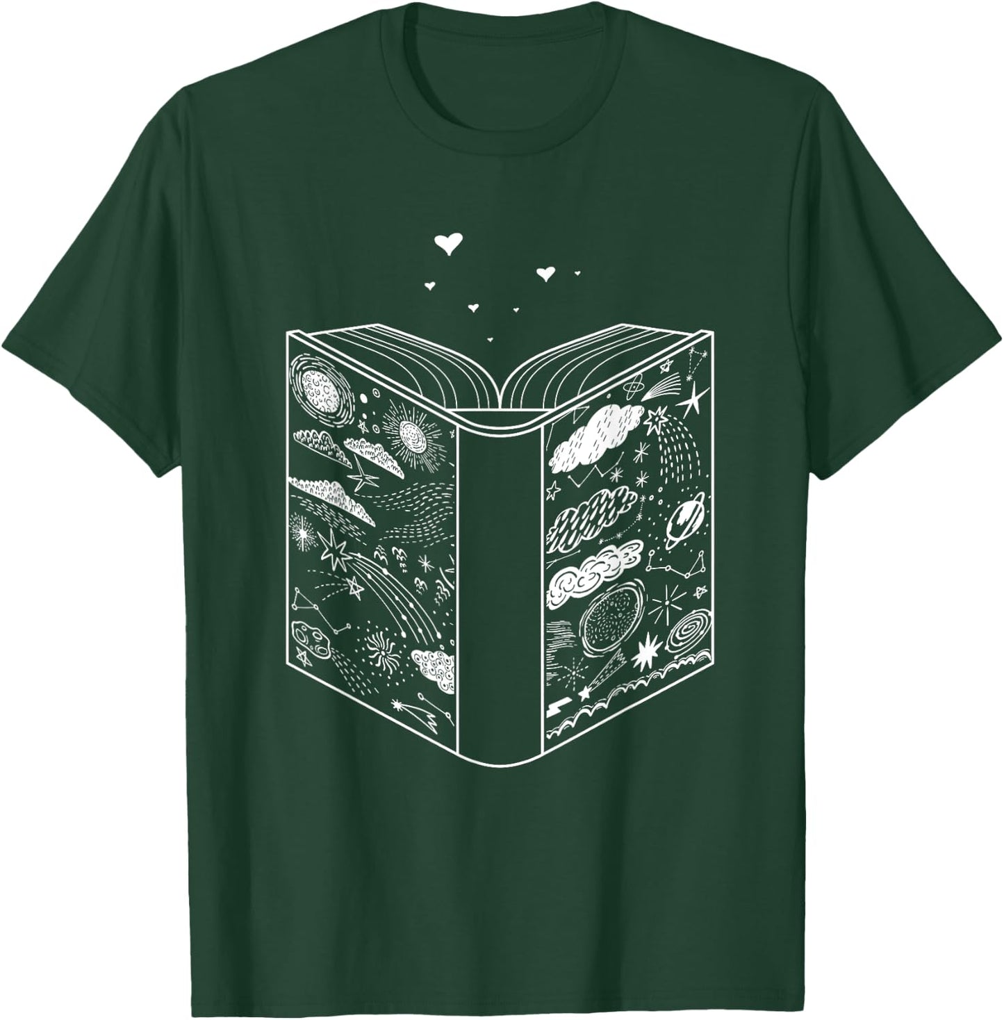 Book Lover Reader Bookworm Reading T-Shirt - T-Shirt | Forest