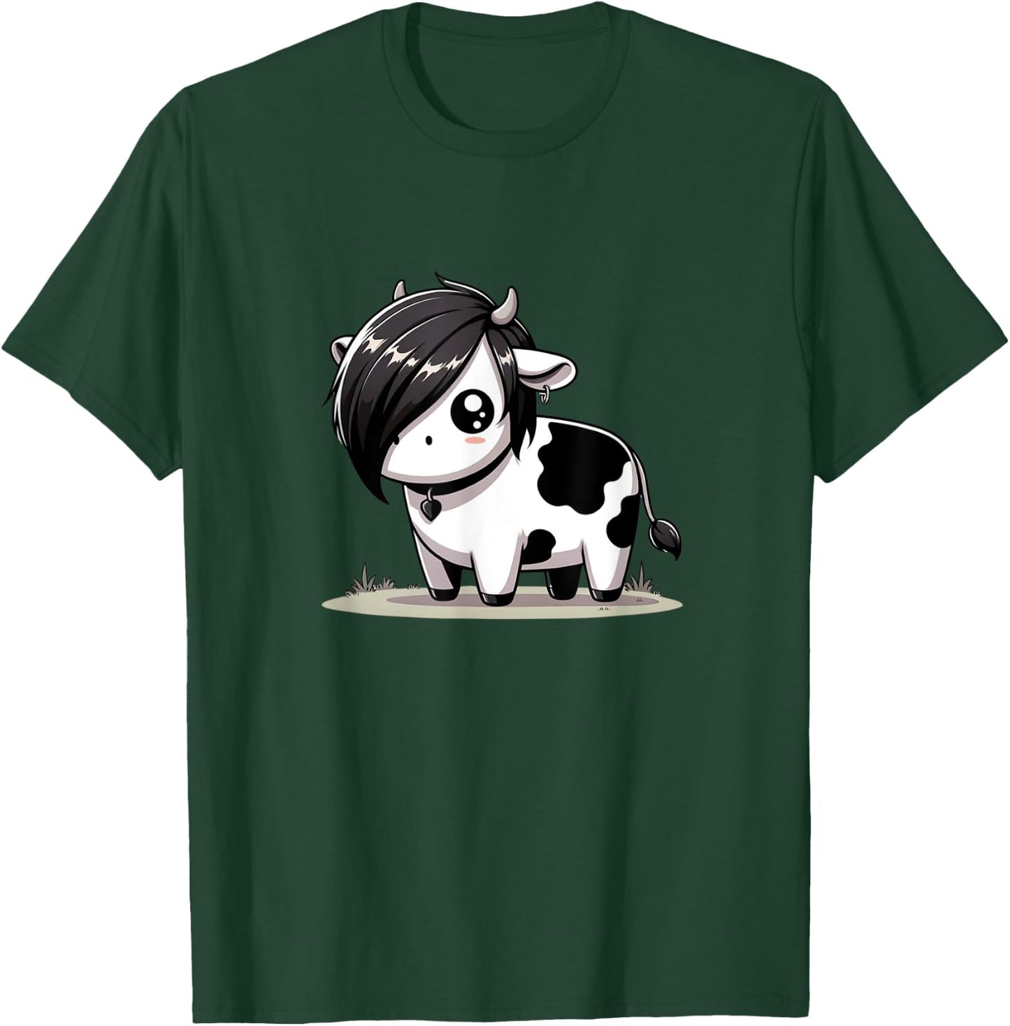 Kawaii Anime Emo Cow Kids T-Shirt - T-Shirt | Forest