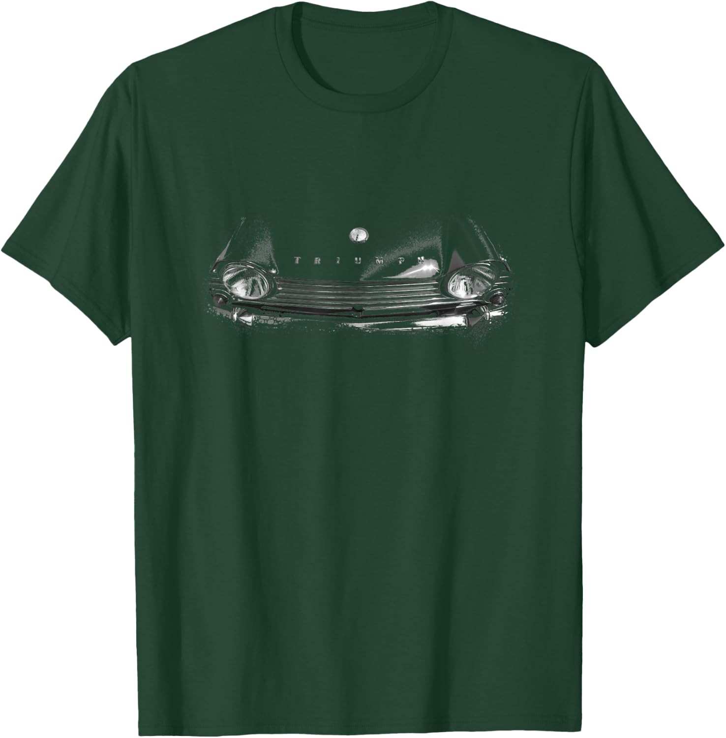 Triumph TR4A British classic car monochrome photo graphic T-Shirt - T-Shirt | Forest