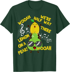 Lemon On A Pear Funny Classic Song foodie lyrics Meme-Yellow T-Shirt - T-Shirt | Forest