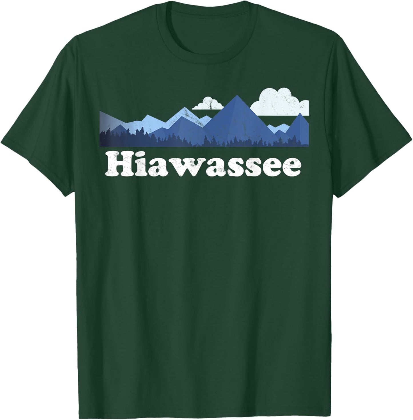 Cute Hiawassee Georgia GA Retro Blue Ridge Mountains T-Shirt - T-Shirt | Forest