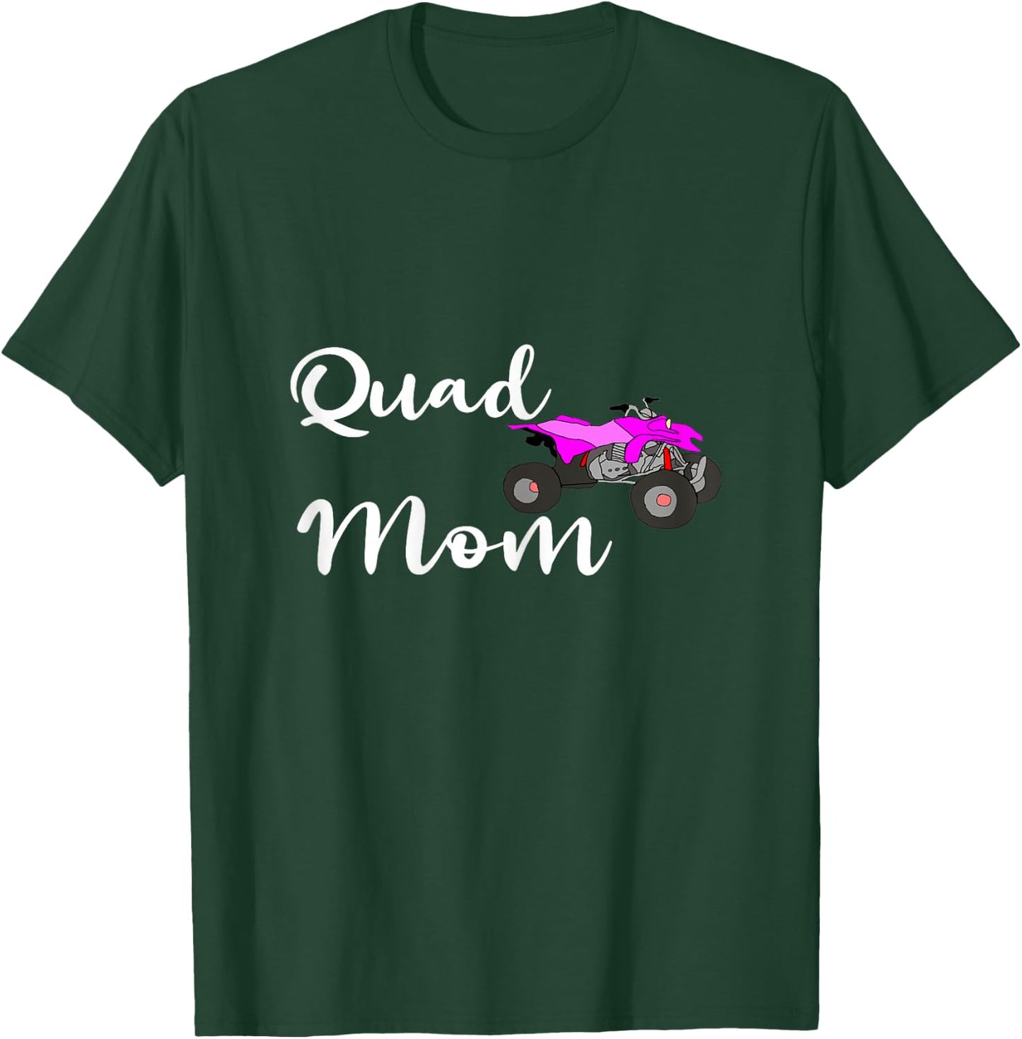 Quad Mom ATV Offroad Biker Mama Four Wheeler Bike Mother T-Shirt - T-Shirt | Forest