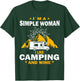 camping drinking vacation motorhome Camping and wine T-Shirt - T-Shirt | Forest