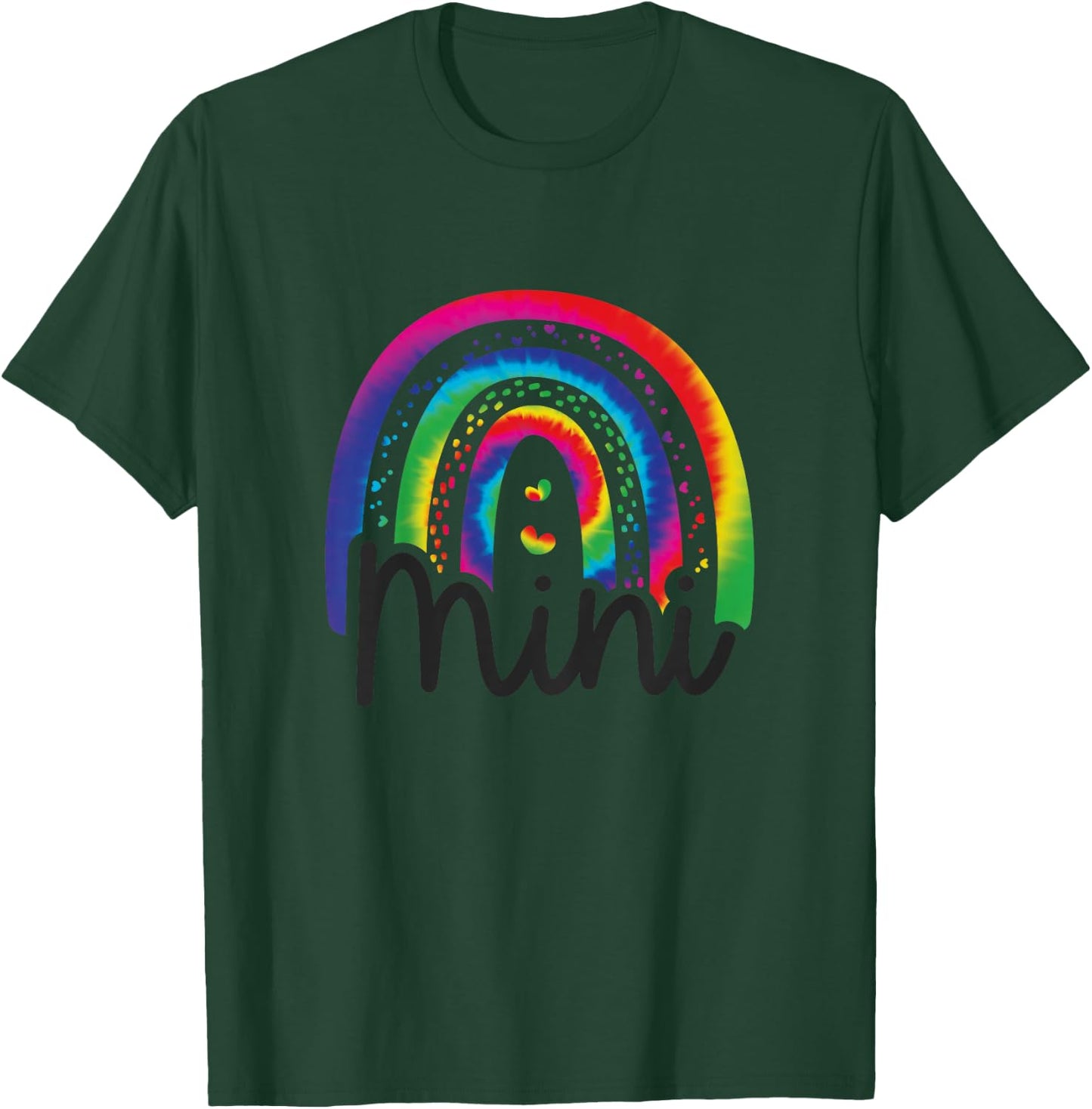 Kids Mini Mama Mother Daughter Matching Tie Dye T-Shirt - T-Shirt | Forest
