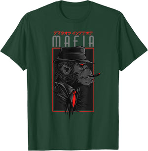 Vintage Gangster Monkey - Mafia Boss of the 1920s T-Shirt - T-Shirt | Forest