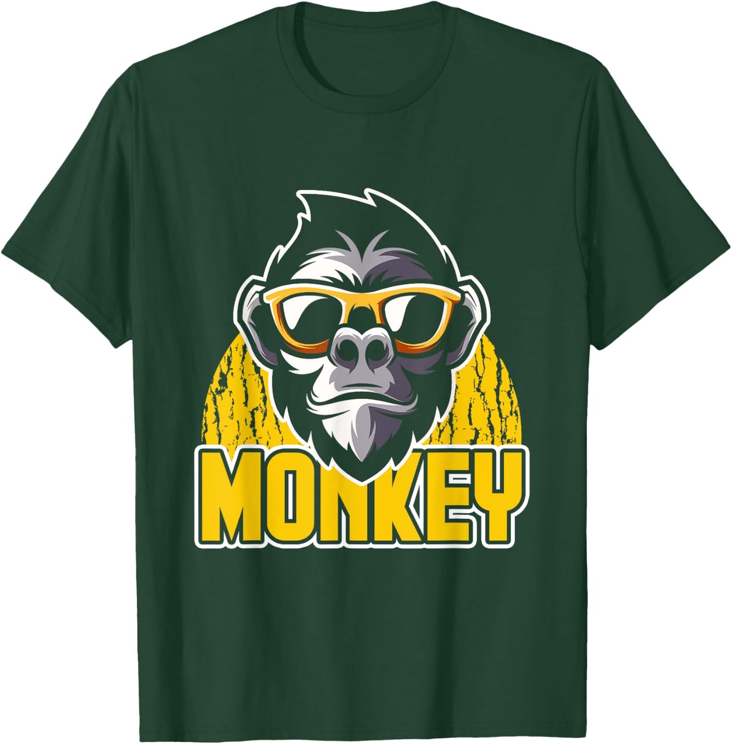 Funny Animal Men Boys Kids Primate Monkey T-Shirt - T-Shirt | Forest