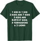 3 Kids Dad 3 Kids Mom Funny Father Day Mother Day Parent T-Shirt - T-Shirt | Forest