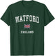 Watford England Vintage Athletic Sports Design T-Shirt - T-Shirt | Forest