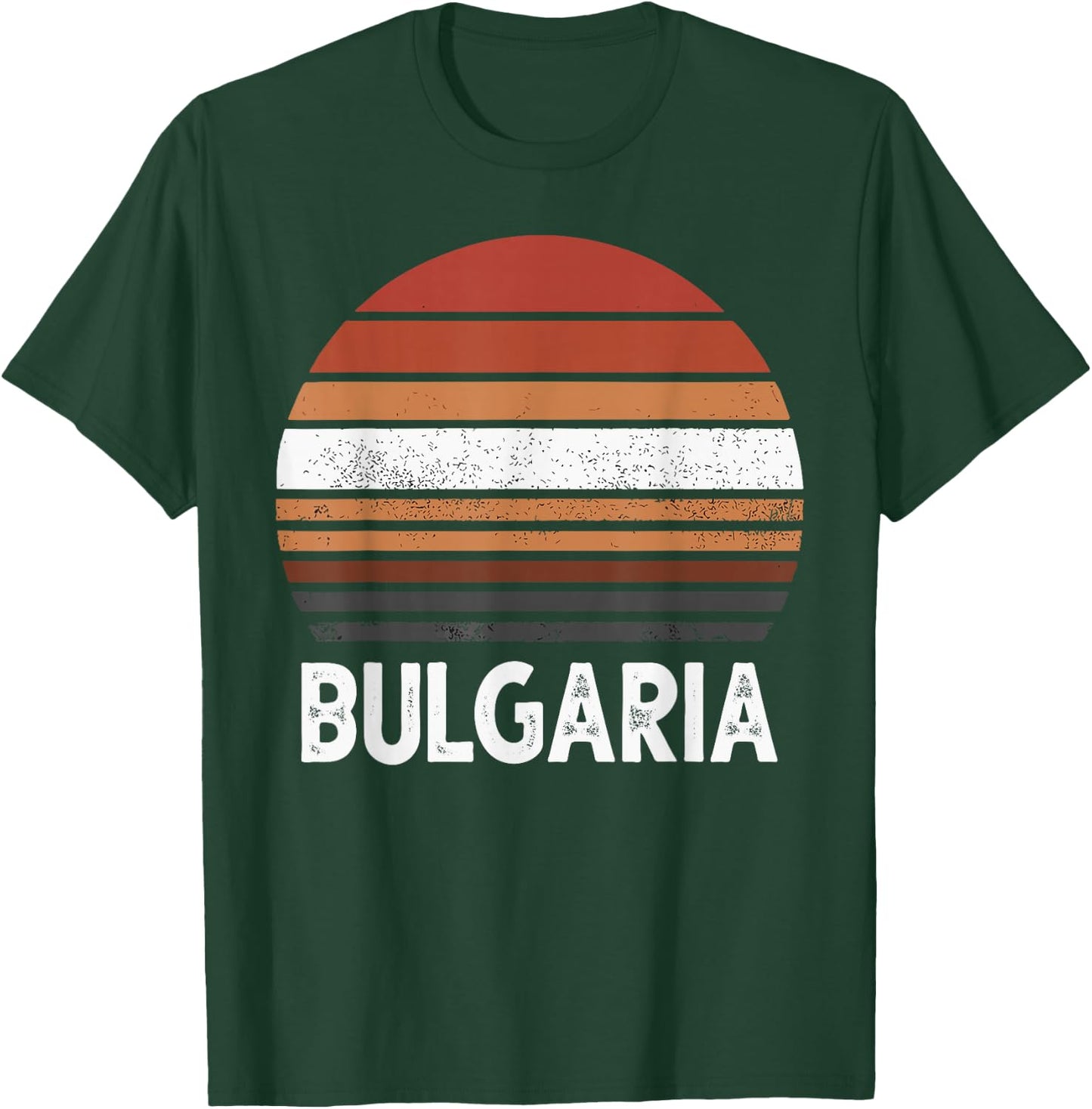 Vintage Bulgaria Flag I Love Bulgaria T-Shirt - T-Shirt | Forest