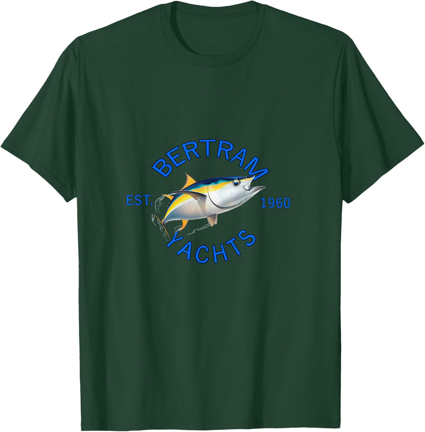 Bertram Yachts Est. 1960 T-Shirt - T-Shirt | Forest
